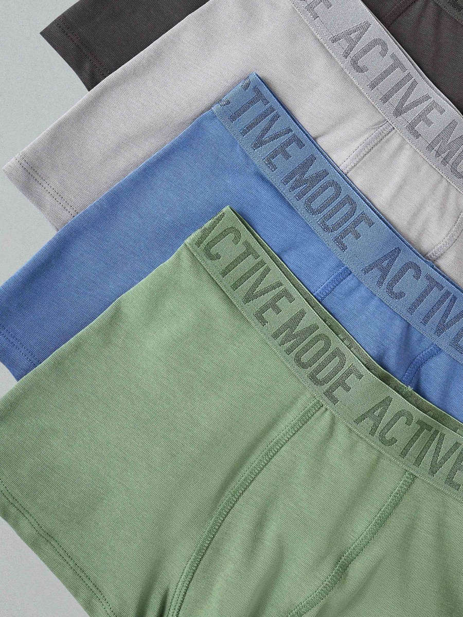 Pack of 5 - Plain Mid-Rise Trunks