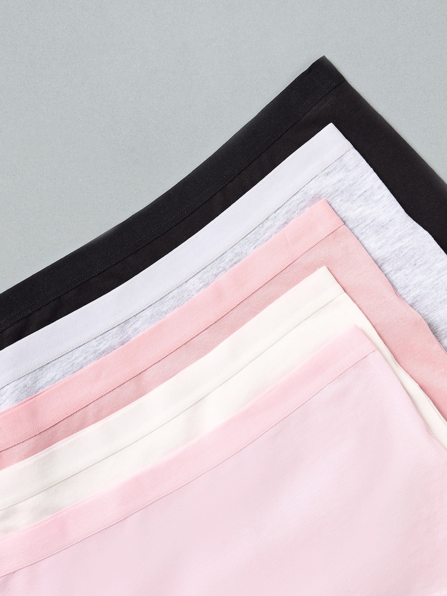 Pack of 5 - Plain Boyshort Briefs