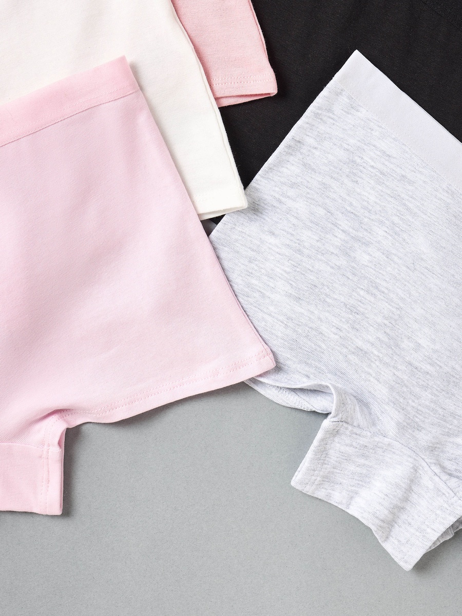 Pack of 5 - Plain Boyshort Briefs