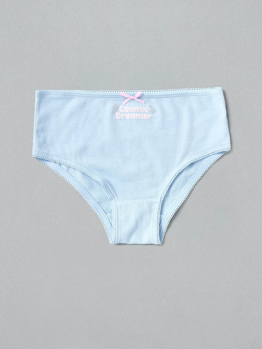 Pack of 5 - Cosmic Print Briefs with Bow Detail