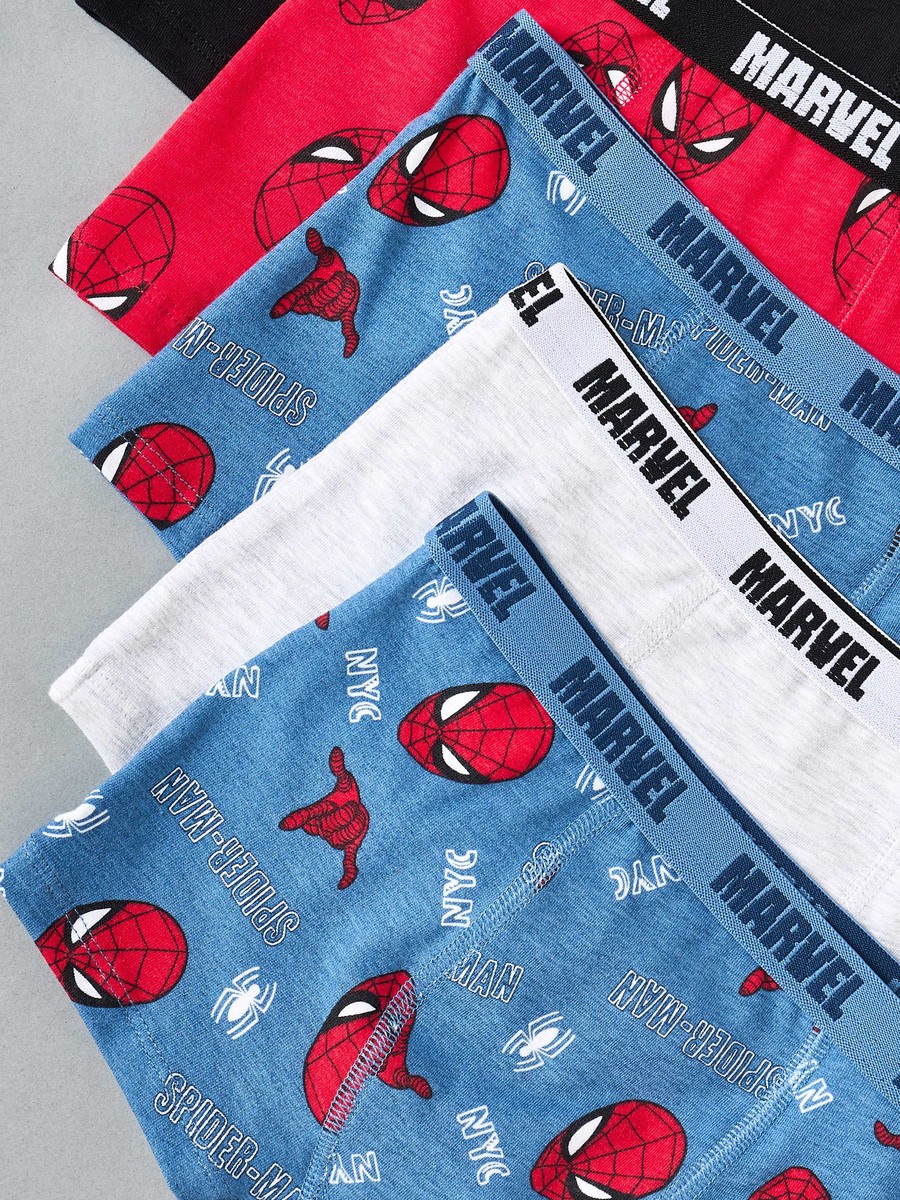 Pack of 5 - Spider-Man Print Trunks with Elasticated Waistband
