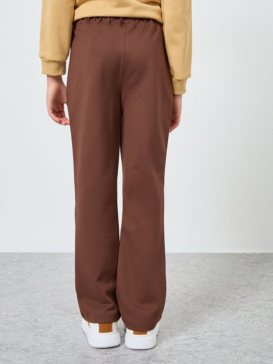 Teens Badge Detail Elastic Waist Leggings