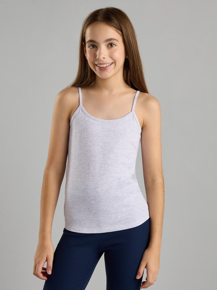 Pack of 2 - Plain Vest with Spaghetti Straps