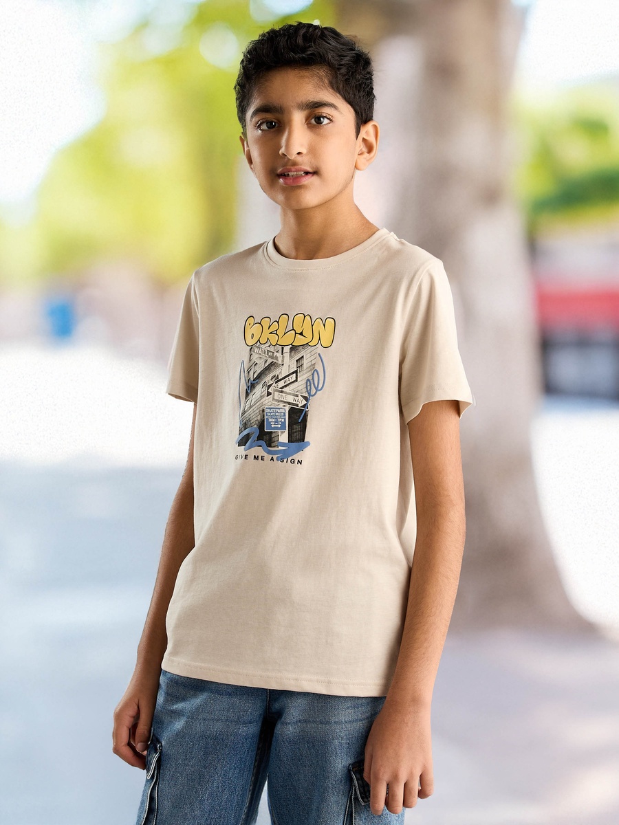 Graphic Print Cotton T-Shirt