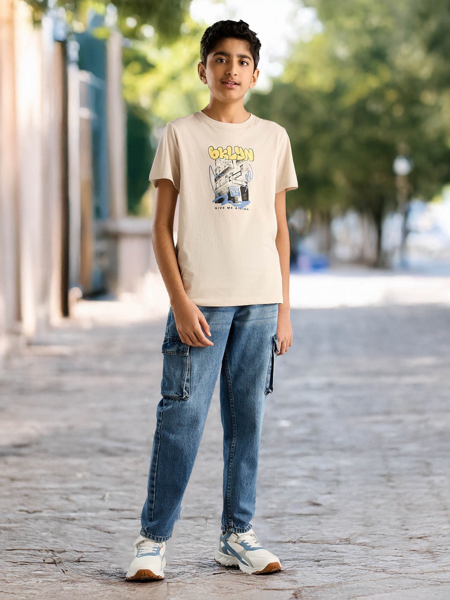 Graphic Print Cotton T-Shirt