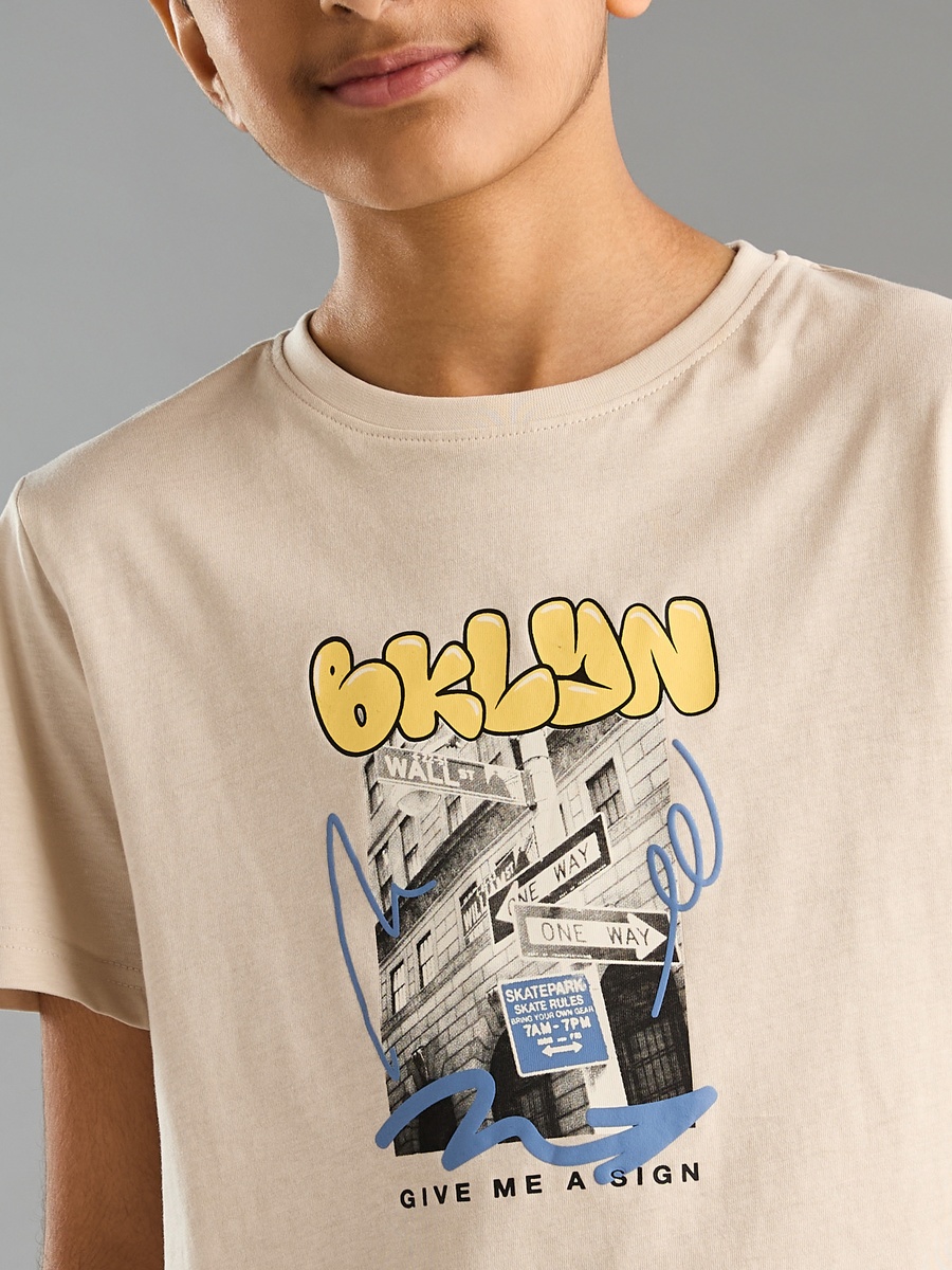 Graphic Print Cotton T-Shirt