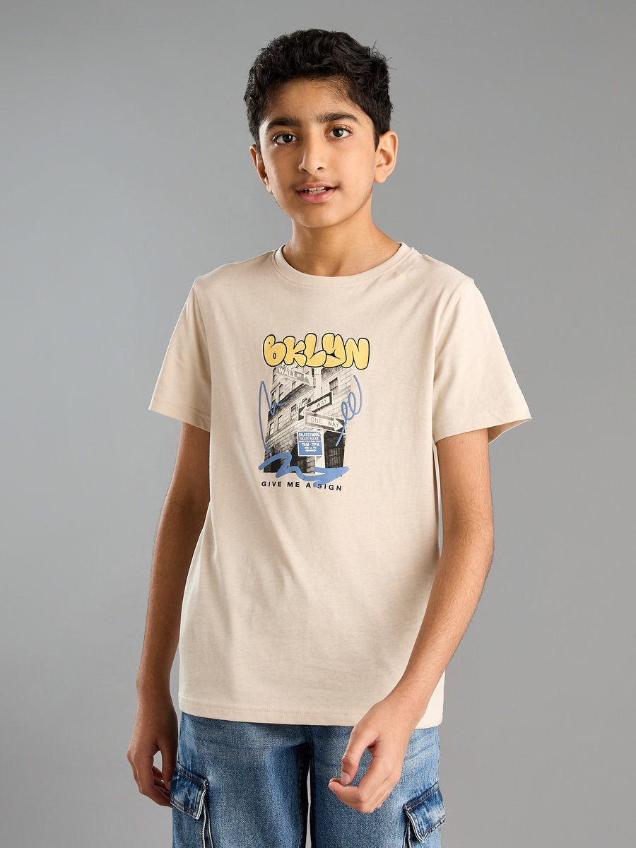 Graphic Print Cotton T-Shirt