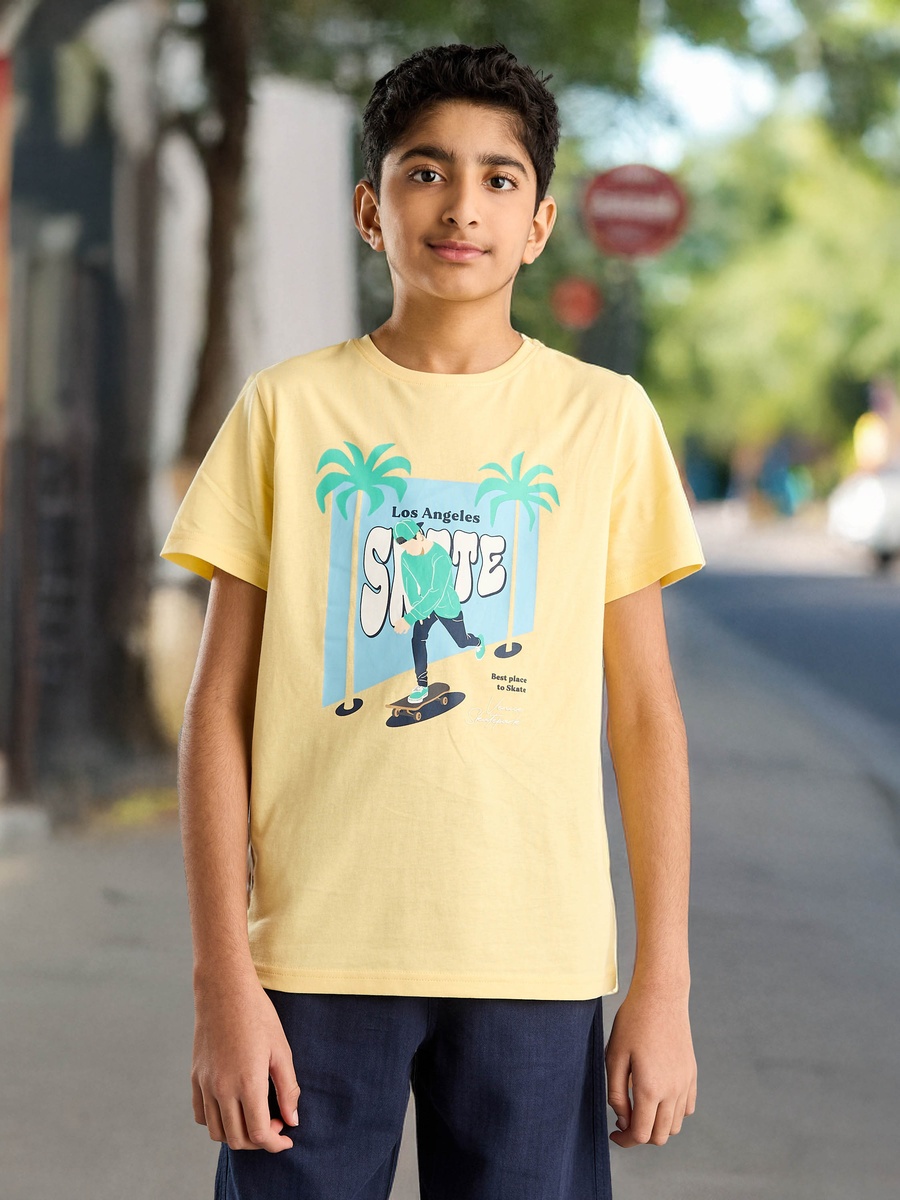 Graphic Print Cotton T-Shirt