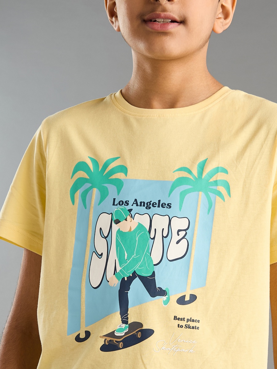 Graphic Print Cotton T-Shirt