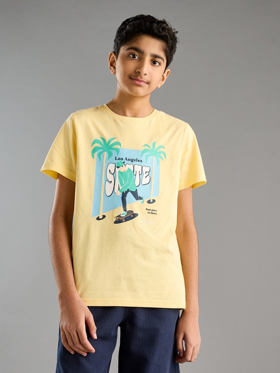 Graphic Print Cotton T-Shirt