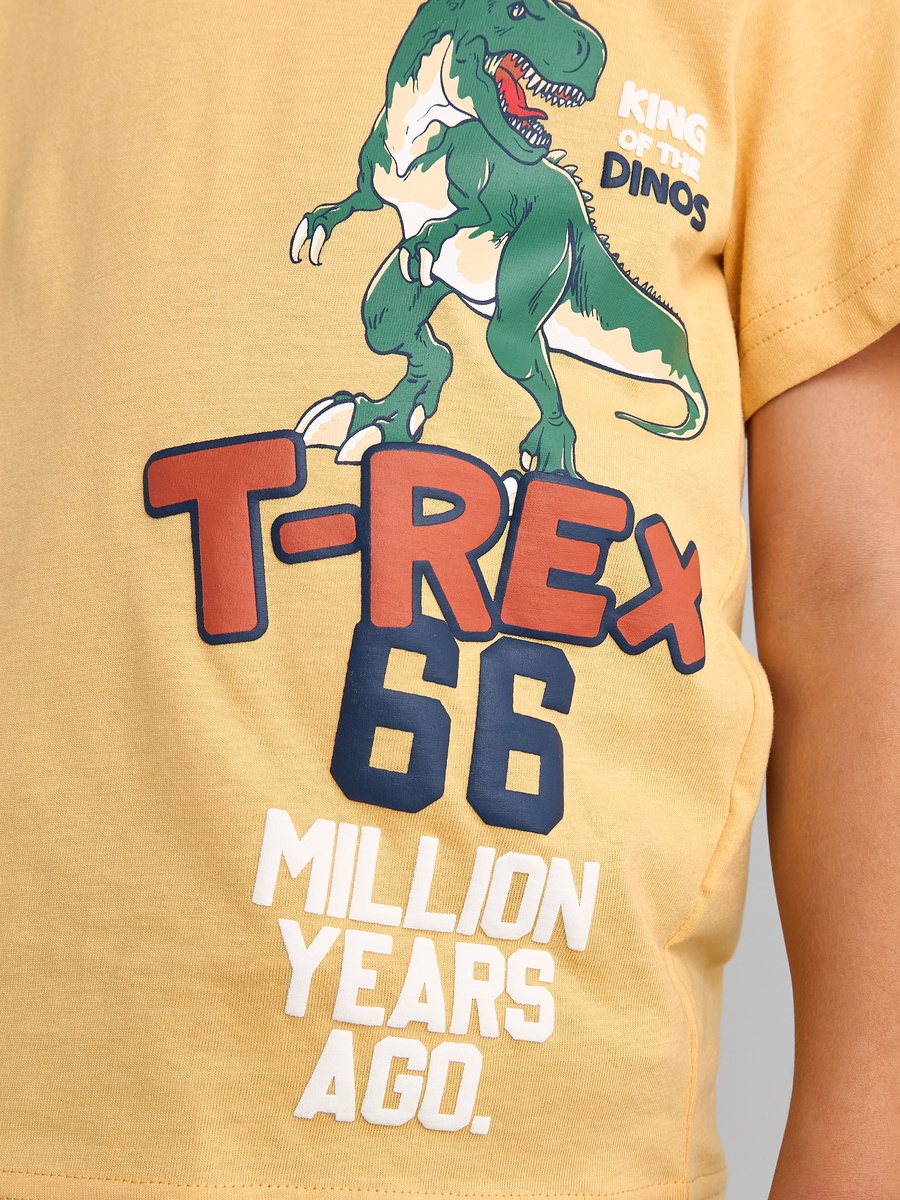 T-Rex Dinosaur Print Cotton T-Shirt