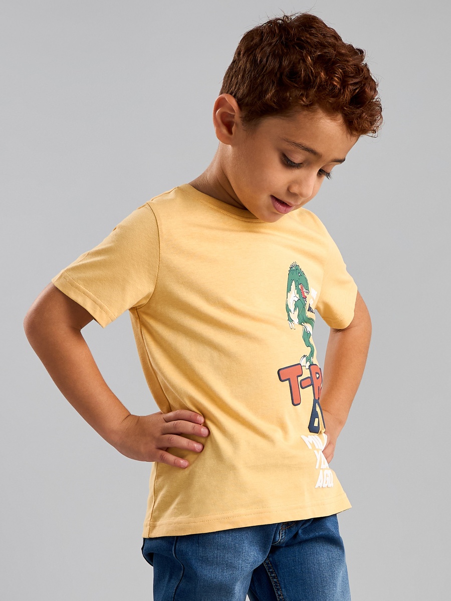 T-Rex Dinosaur Print Cotton T-Shirt