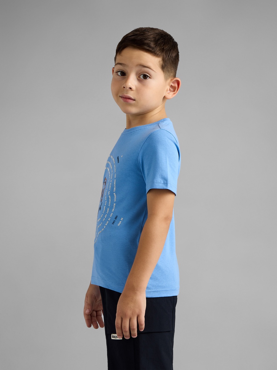 Skate Print Cotton T-Shirt