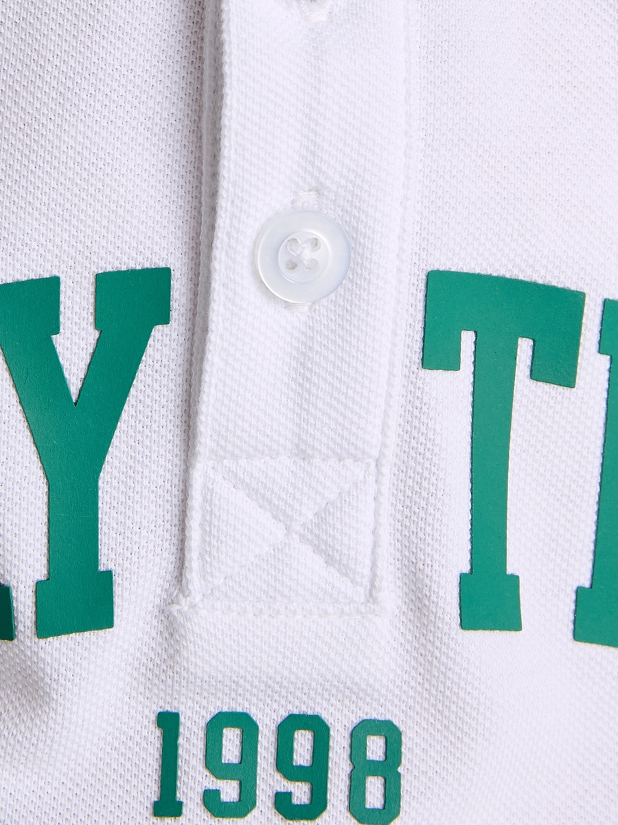 Varsity Print Polo T-Shirt