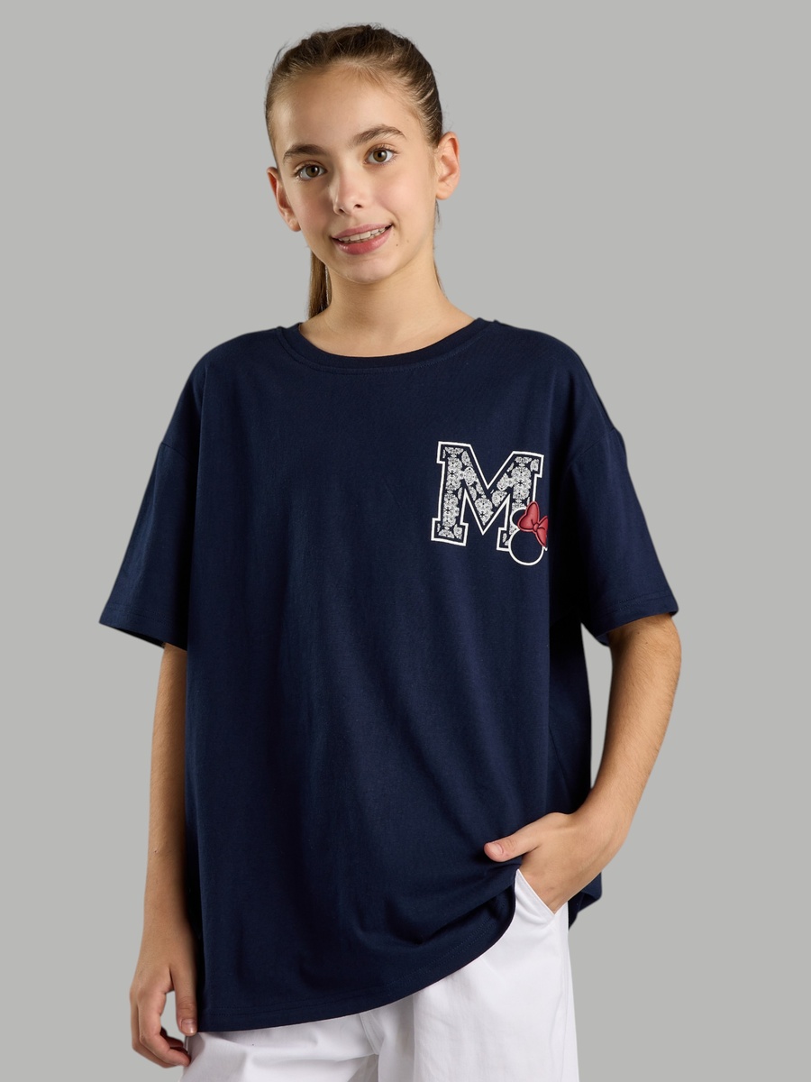 Minnie Mouse Print Better Cotton Oversized T-Shirt