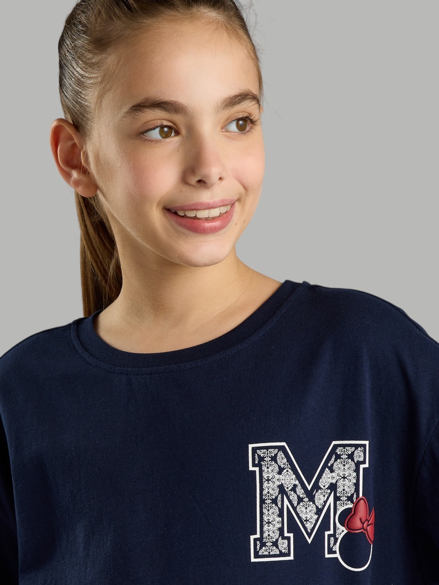 Minnie Mouse Print Better Cotton Oversized T-Shirt