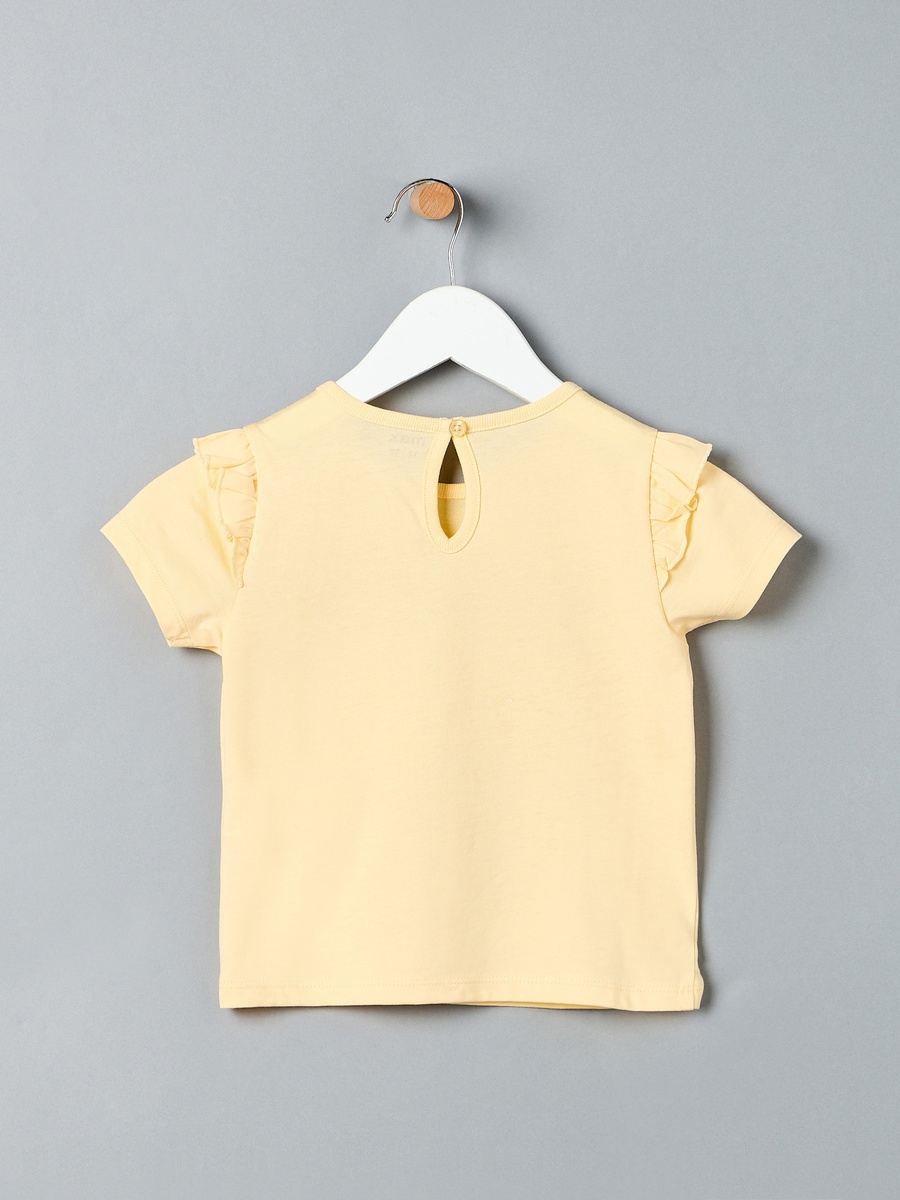Teddy Bear Print Cotton T-Shirt