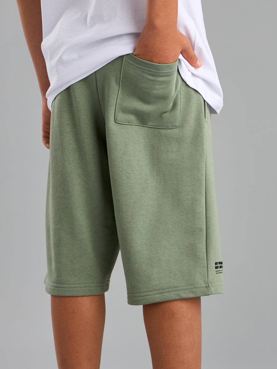 Typographic Print Shorts