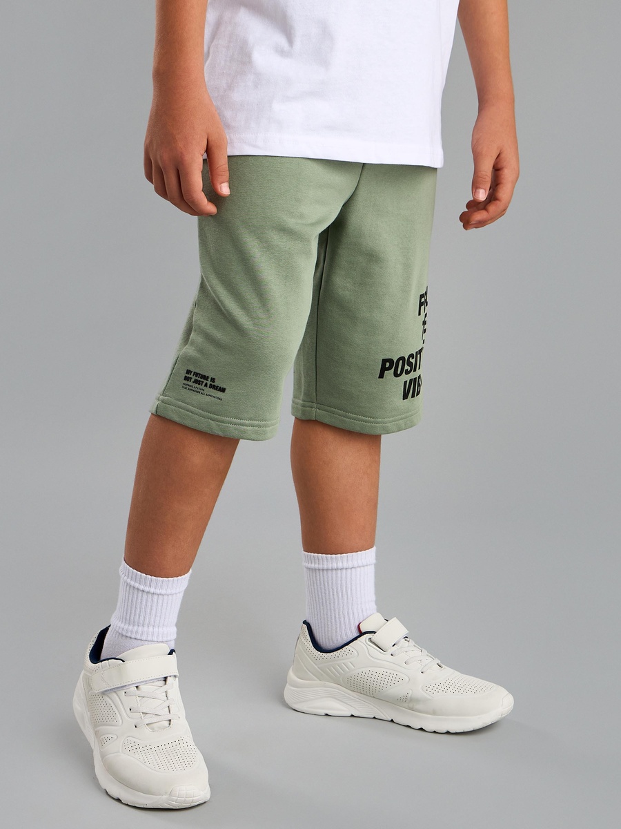 Typographic Print Shorts