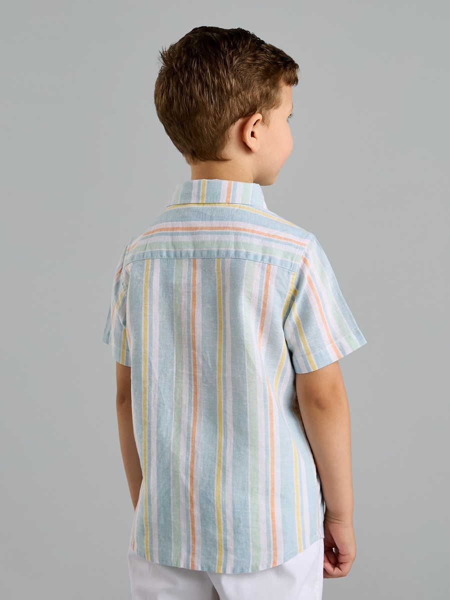 Striped Linen Blend Shirt
