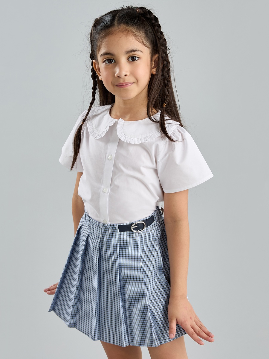 Peter Pan Collar Cotton Shirt