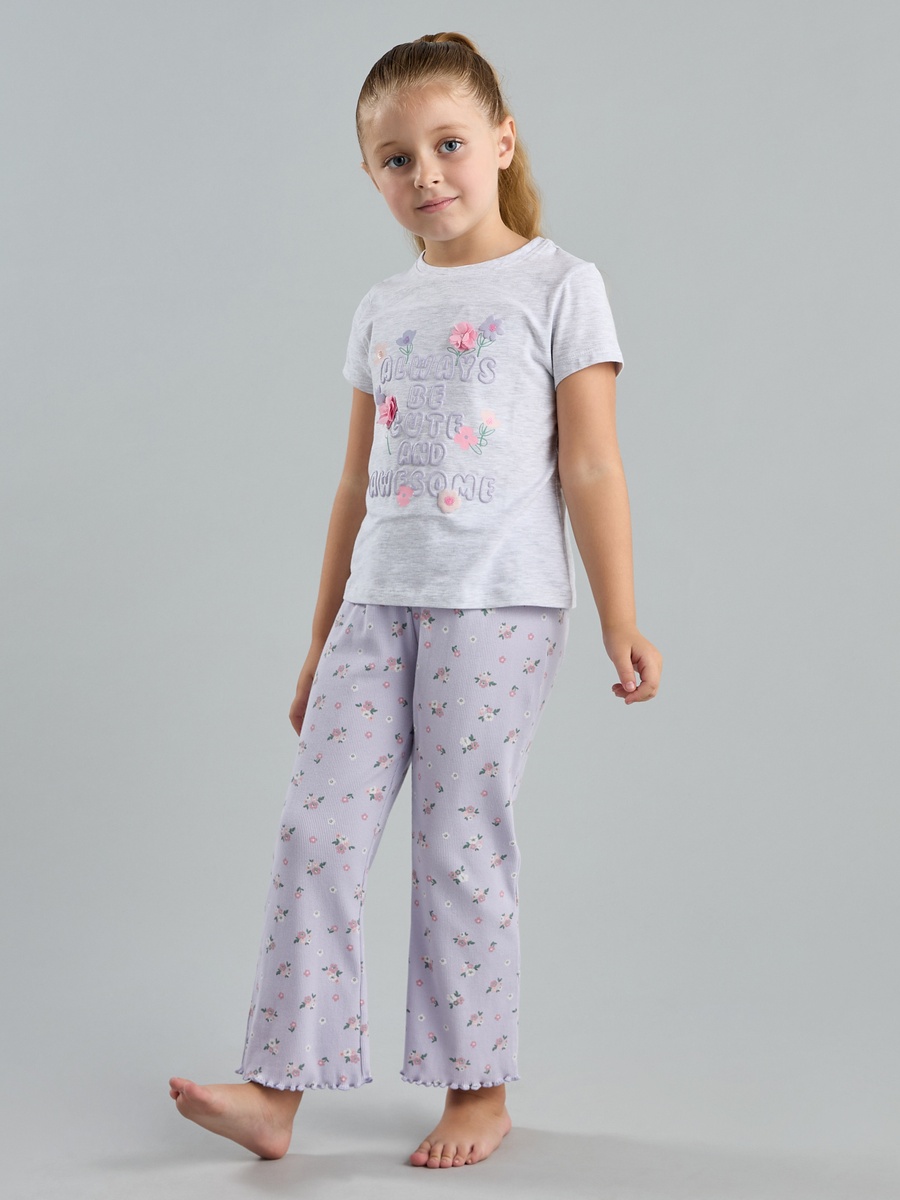 Floral Print Cotton Pyjama Set