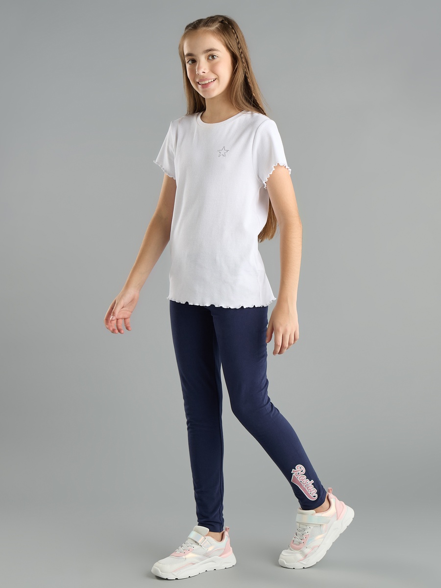 Side Printed Full Length Leggings
