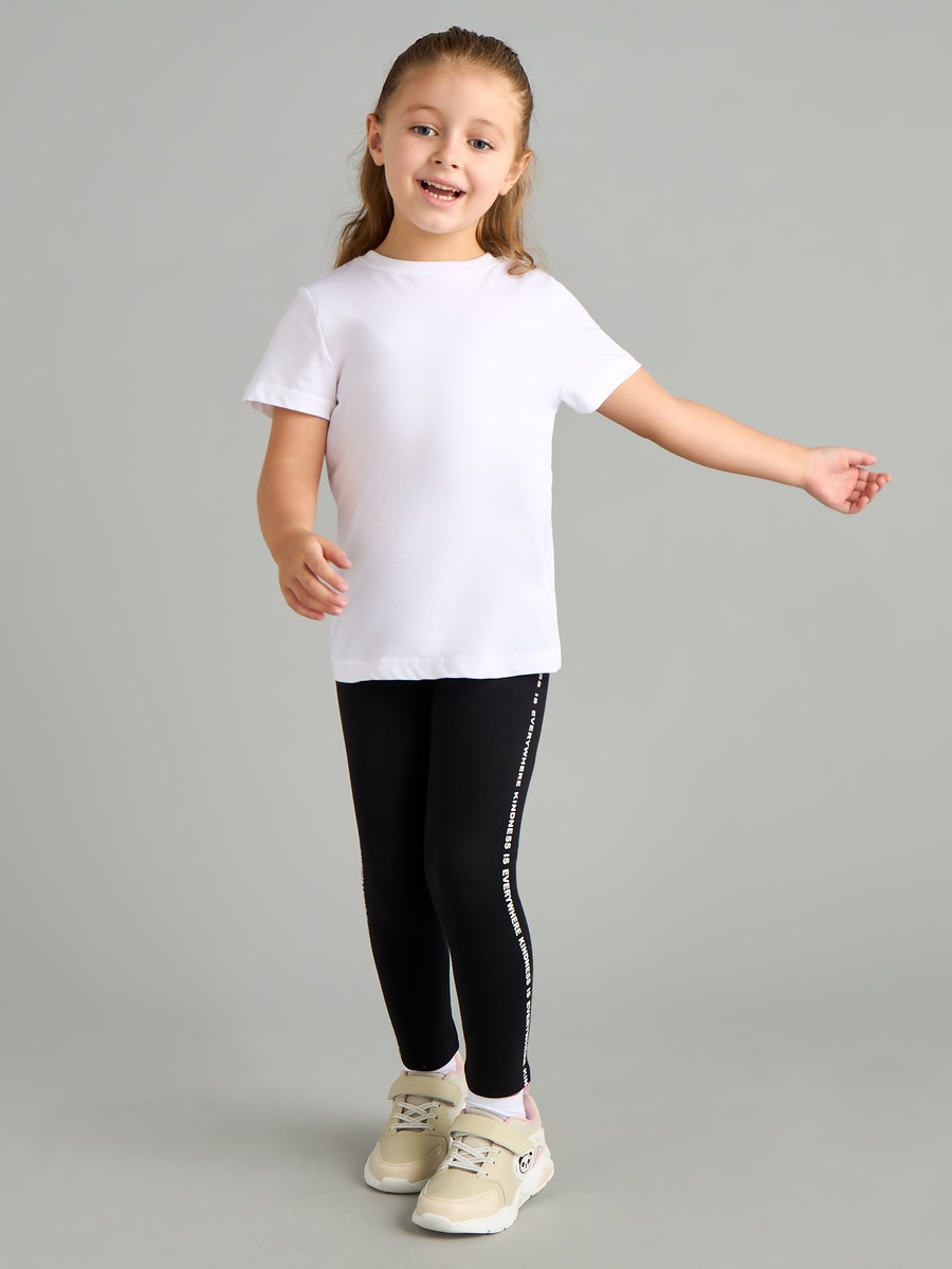 Slogan Side Stripe Leggings