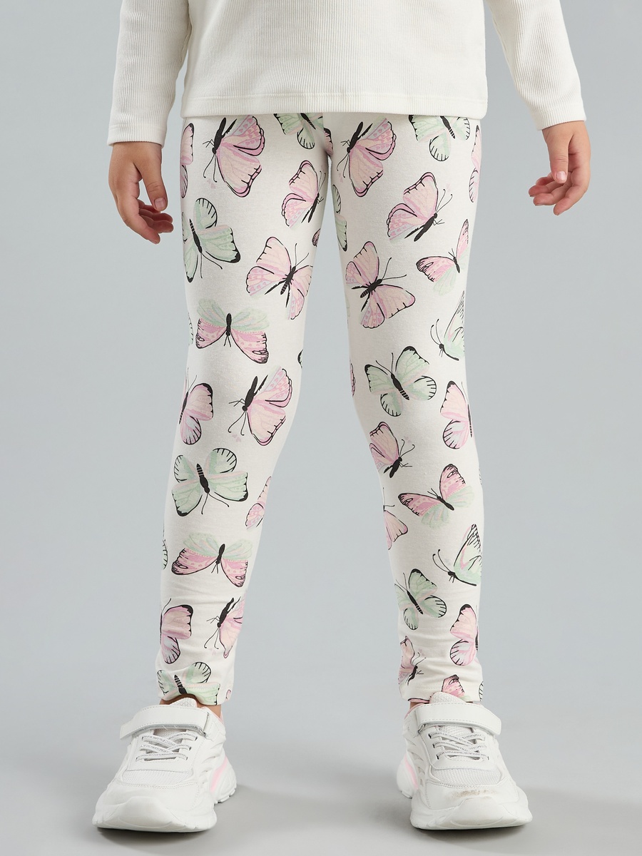 All-Over Butterfly Print Leggings