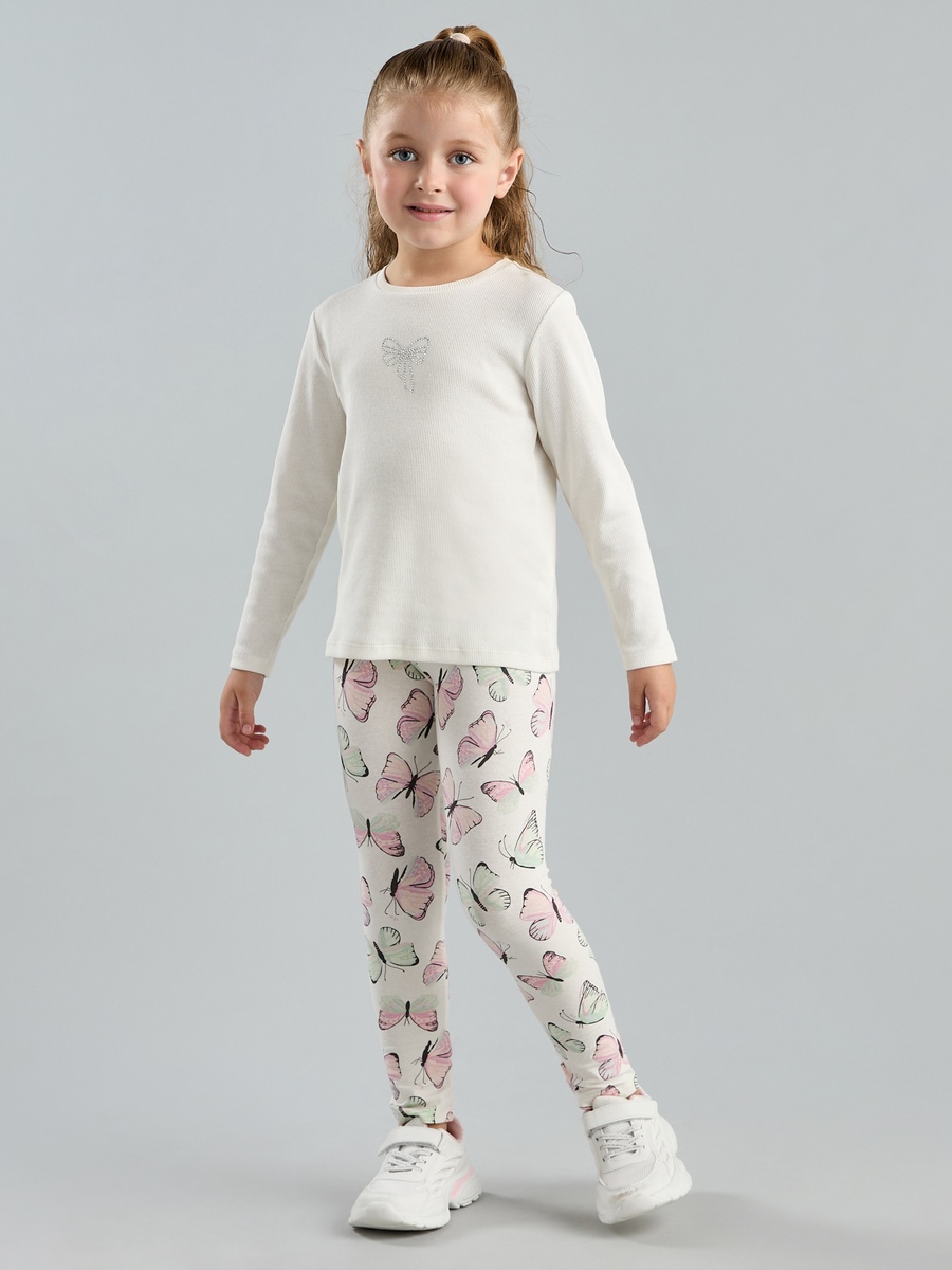 All-Over Butterfly Print Leggings