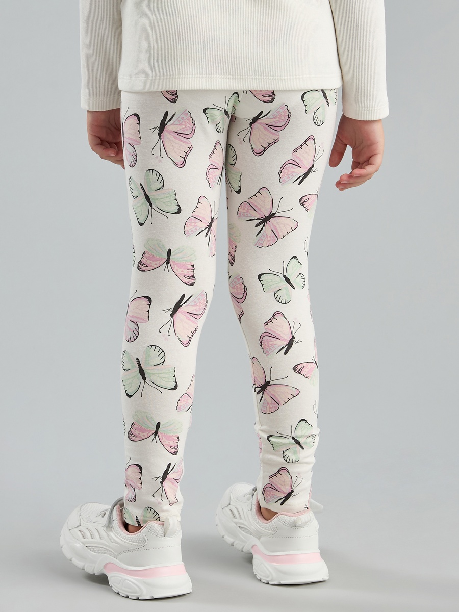 All-Over Butterfly Print Leggings