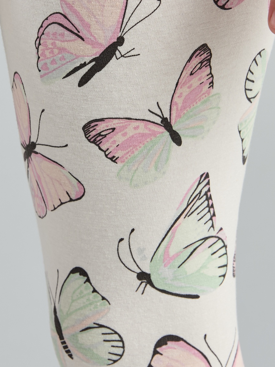 All-Over Butterfly Print Leggings