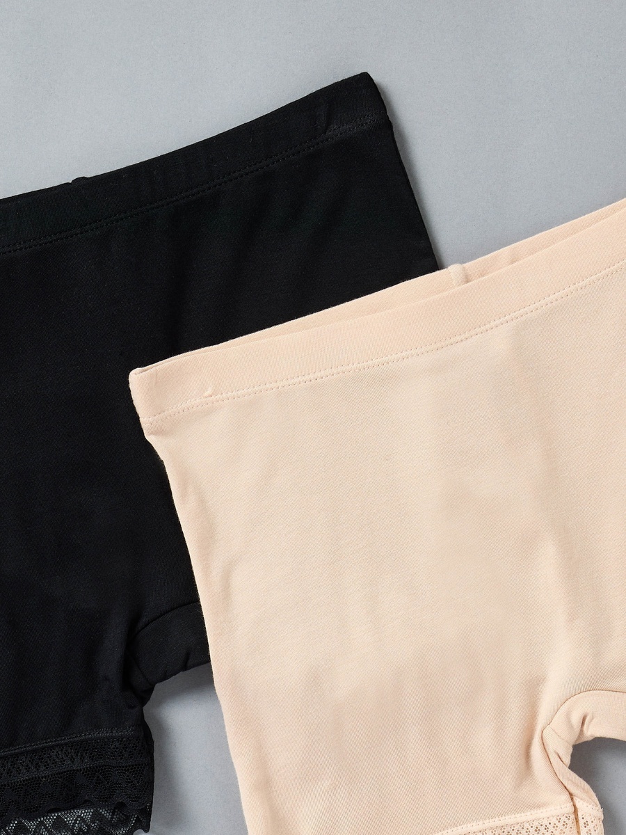 Pack of 2 - Lace Detail Short Leggings