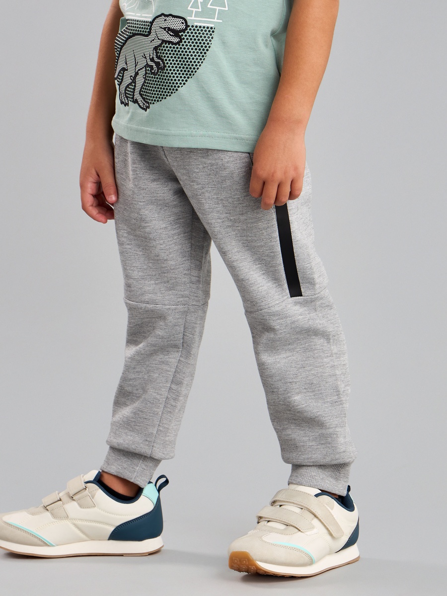Textured Joggers with Heat Seal