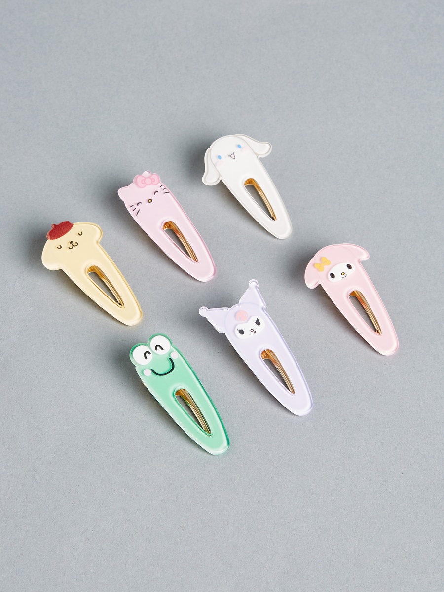 Pack of 6 - Kuromi Detail Hair Clip