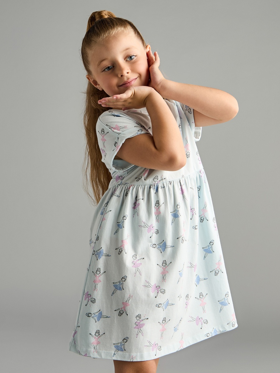 Ballerina Print Dress