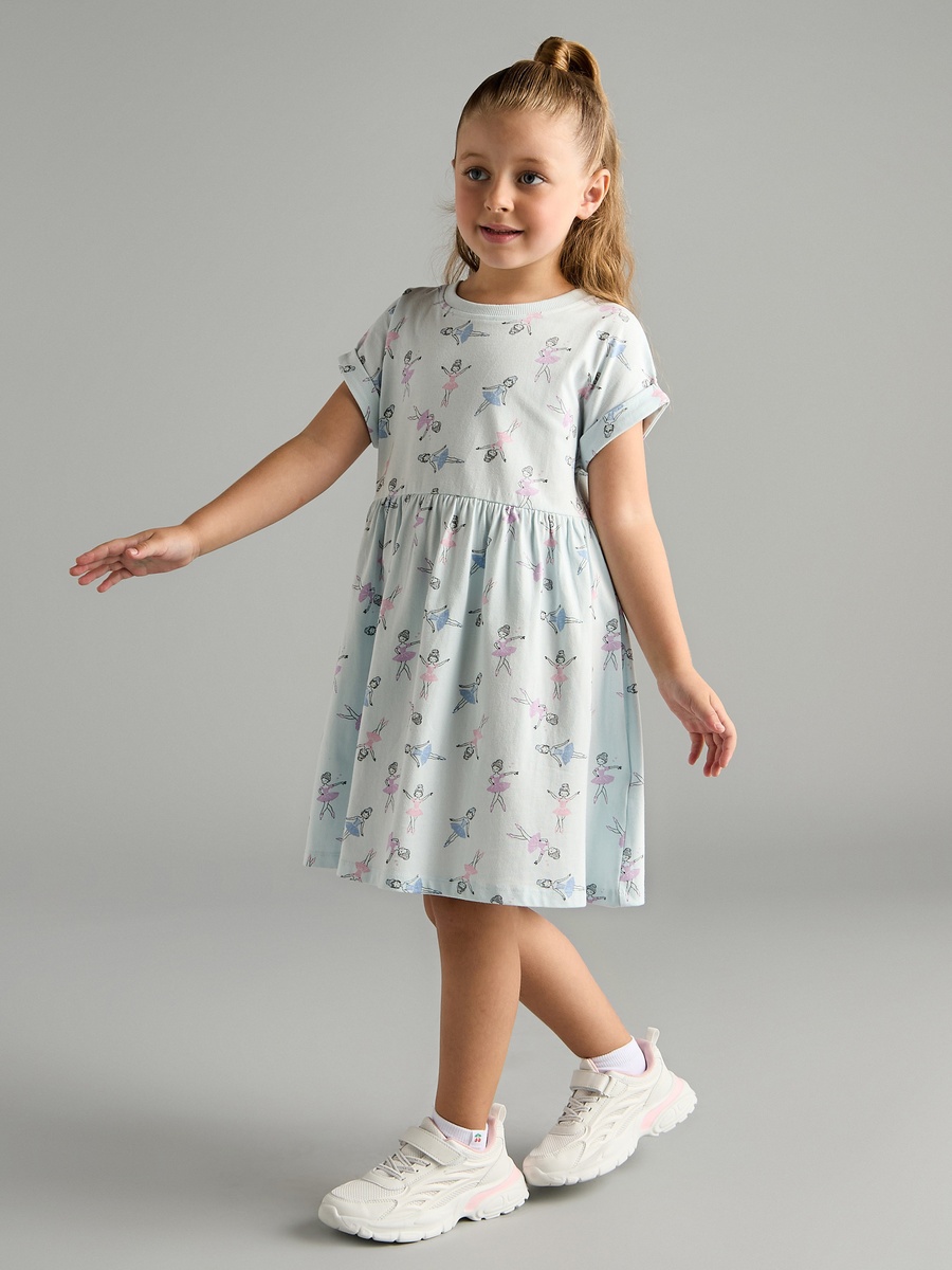 Ballerina Print Dress