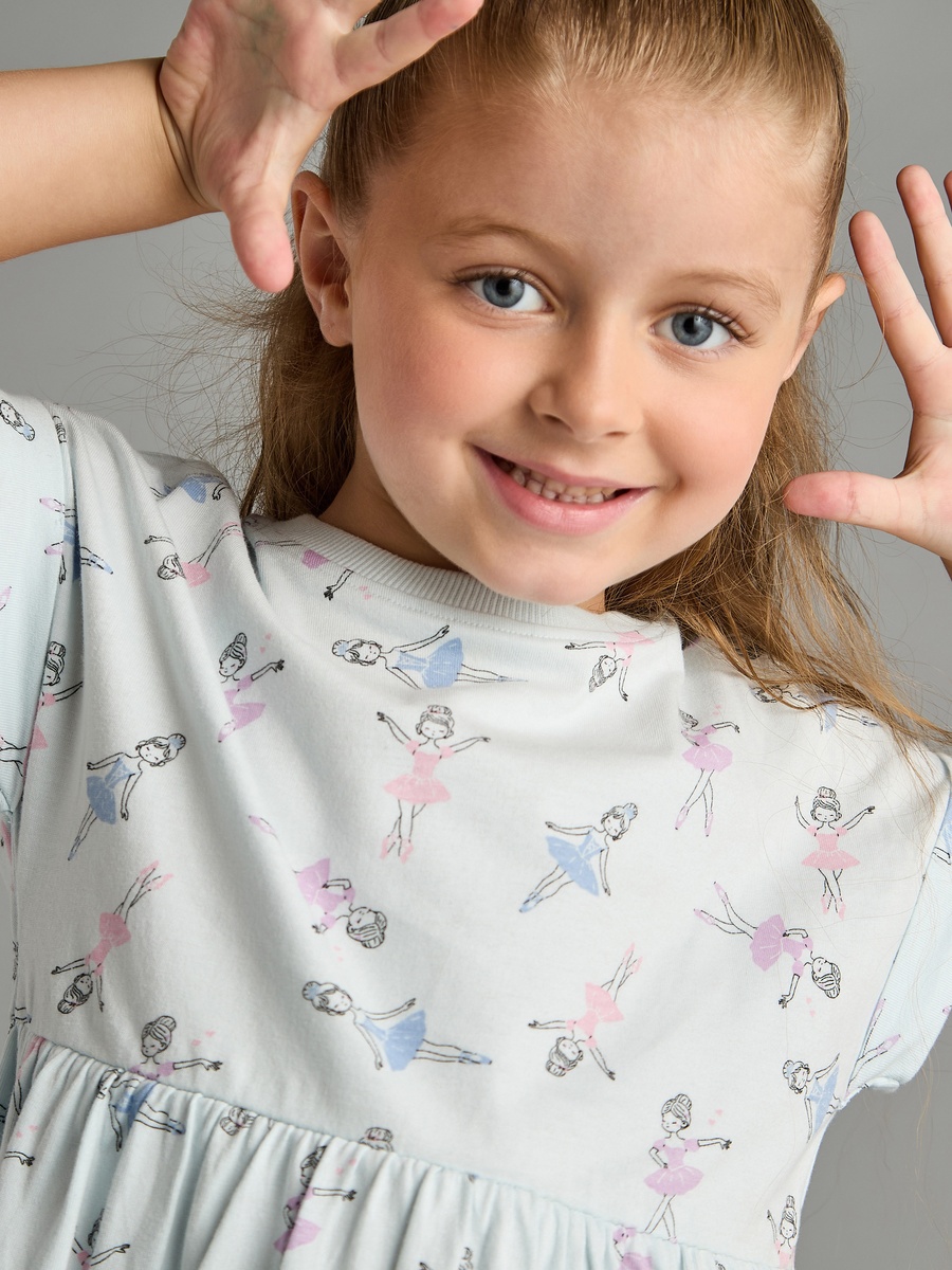 Ballerina Print Dress