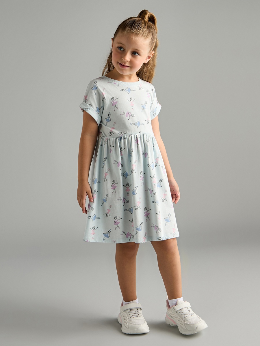 Ballerina Print Dress