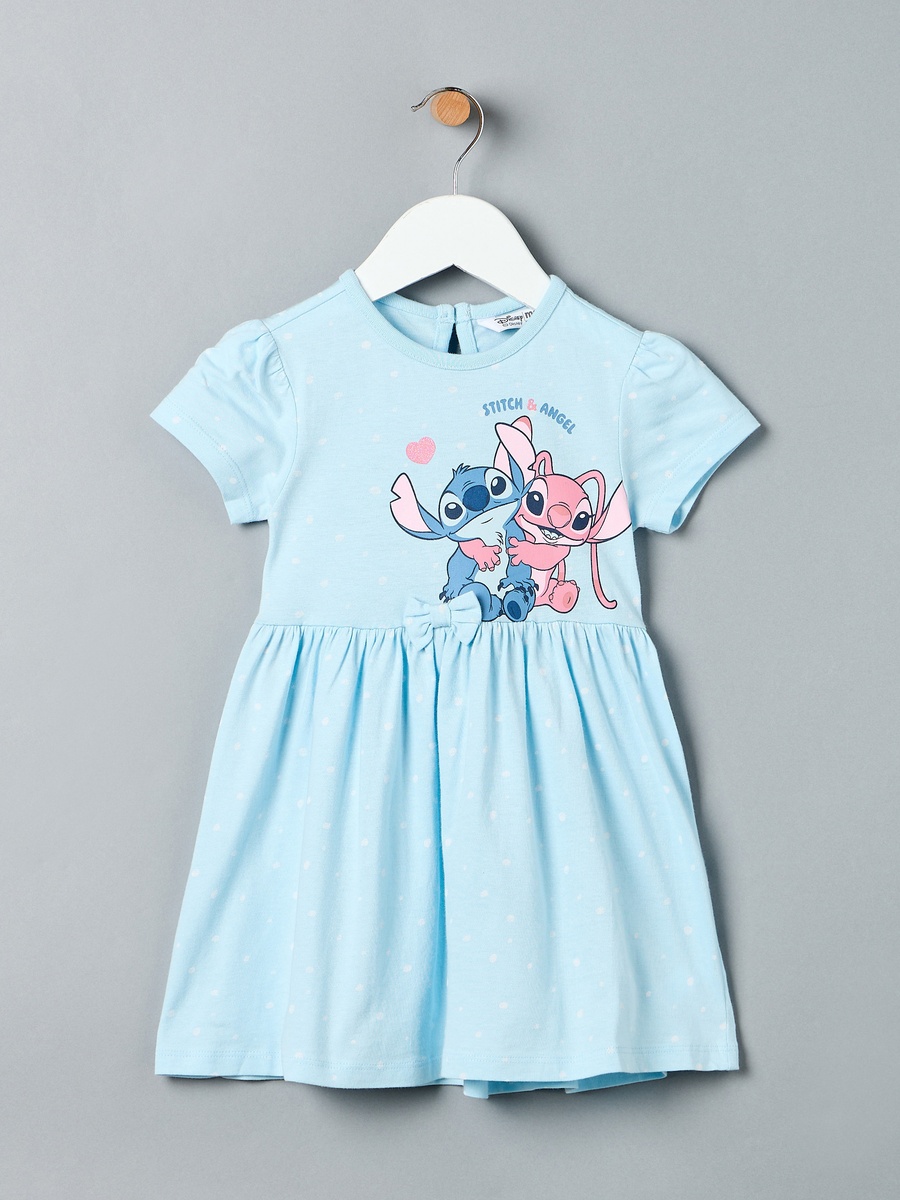 Stitch and Angel Print Cotton Dress