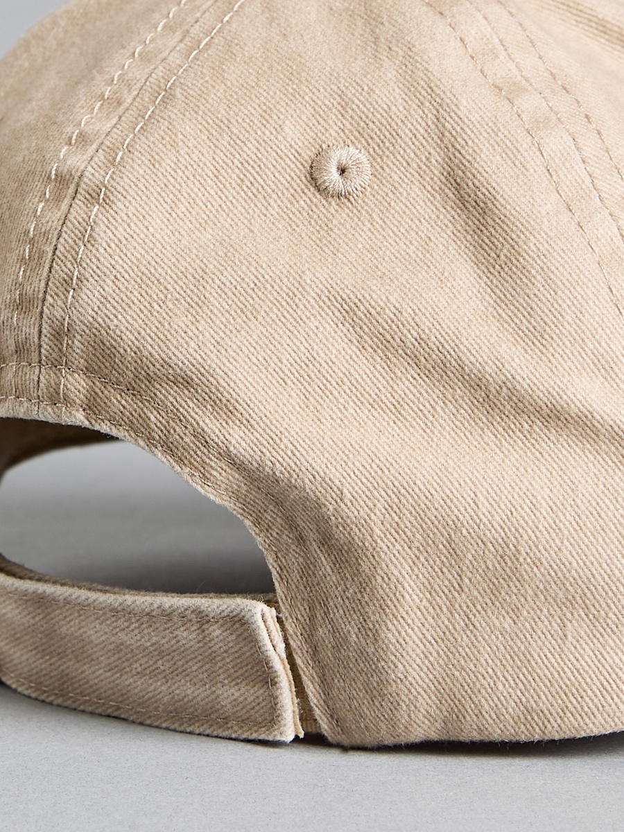 Embroidered Cap with Hook and Loop Strap Closure