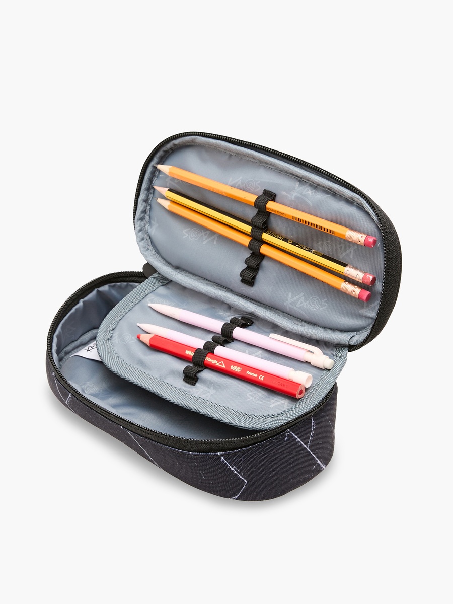 Printed Pencil Pouch with Zip Closure