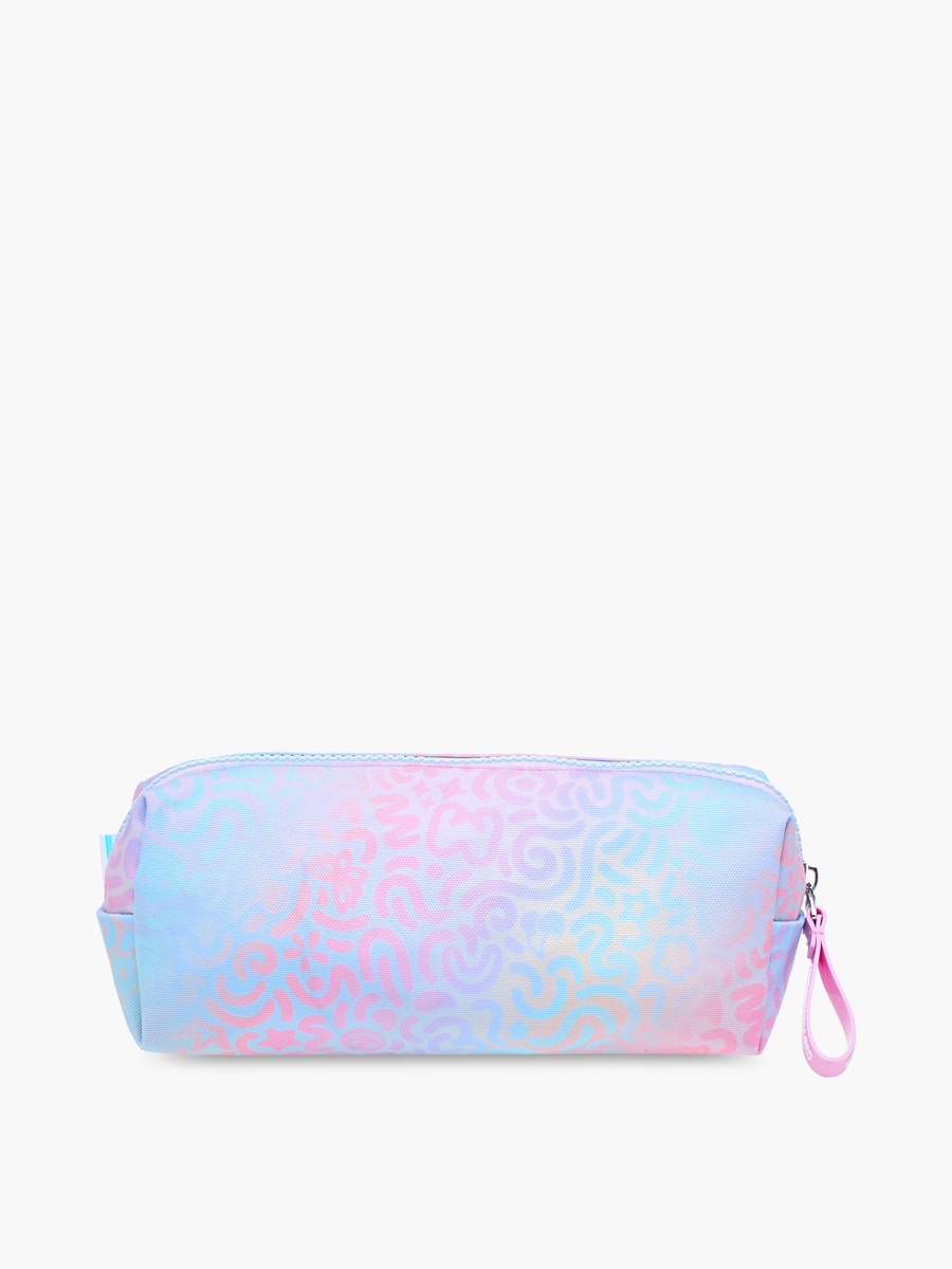 Iris Printed Pencil Pouch with Zip Closure