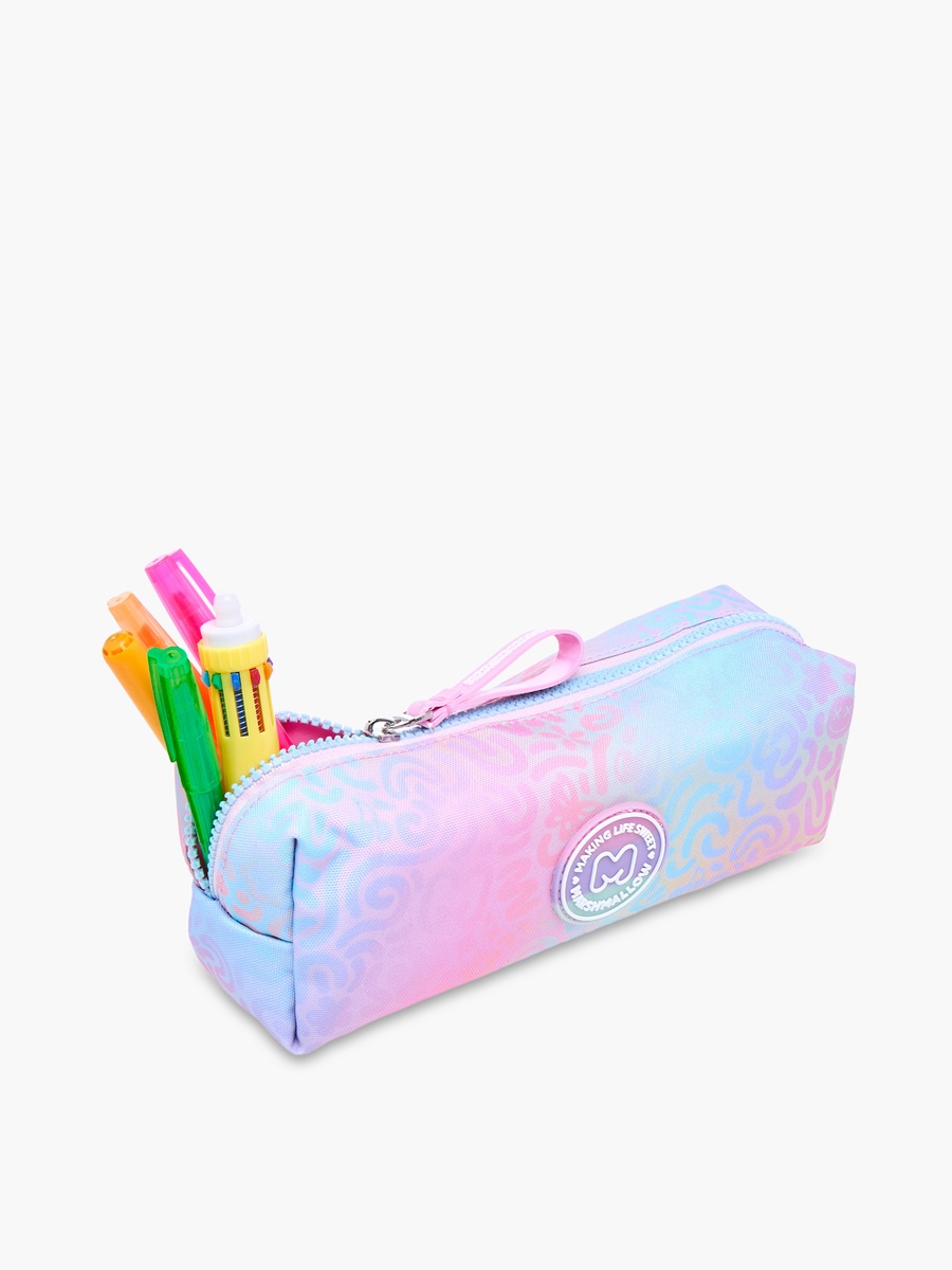 Iris Printed Pencil Pouch with Zip Closure