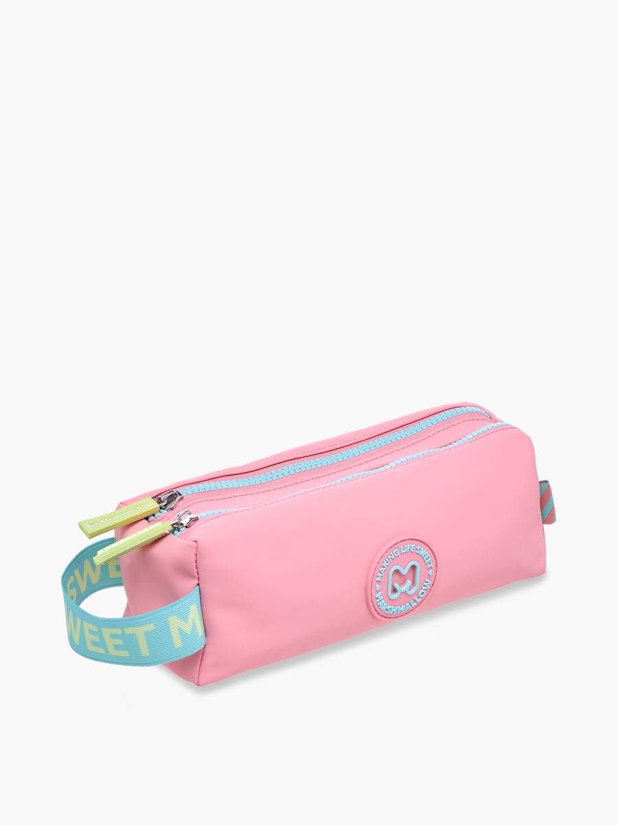 Solid Pencil Pouch with Zip Closure