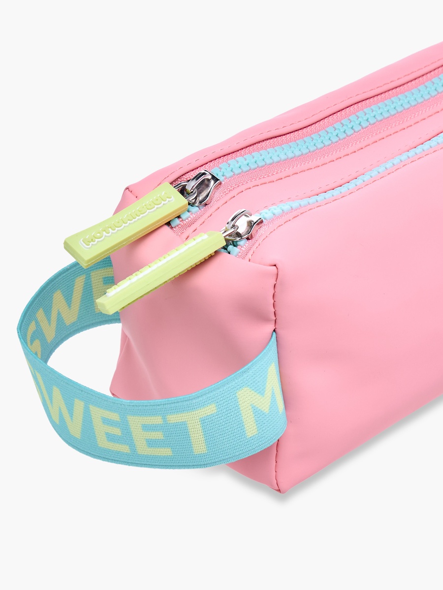 Solid Pencil Pouch with Zip Closure