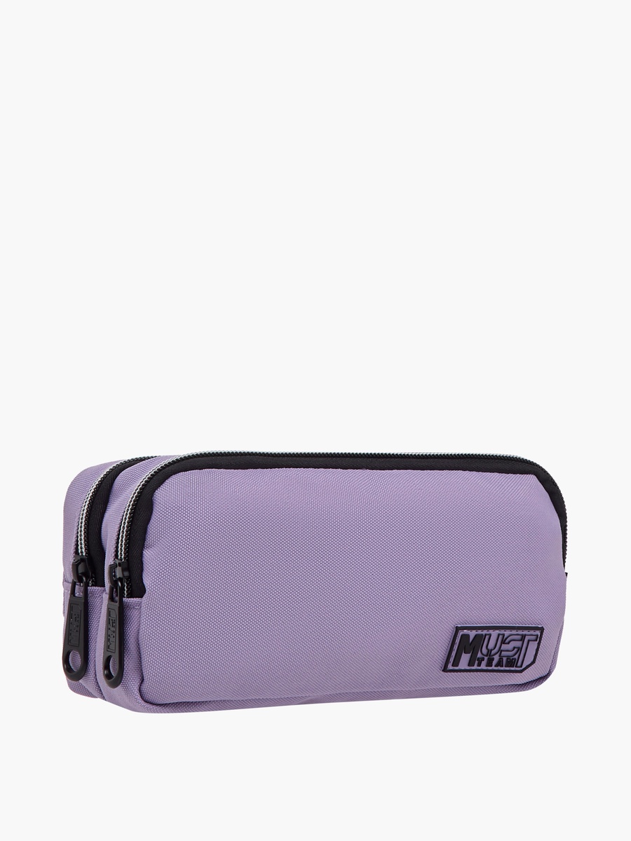 Solid Pencil Case with Zip Closure
