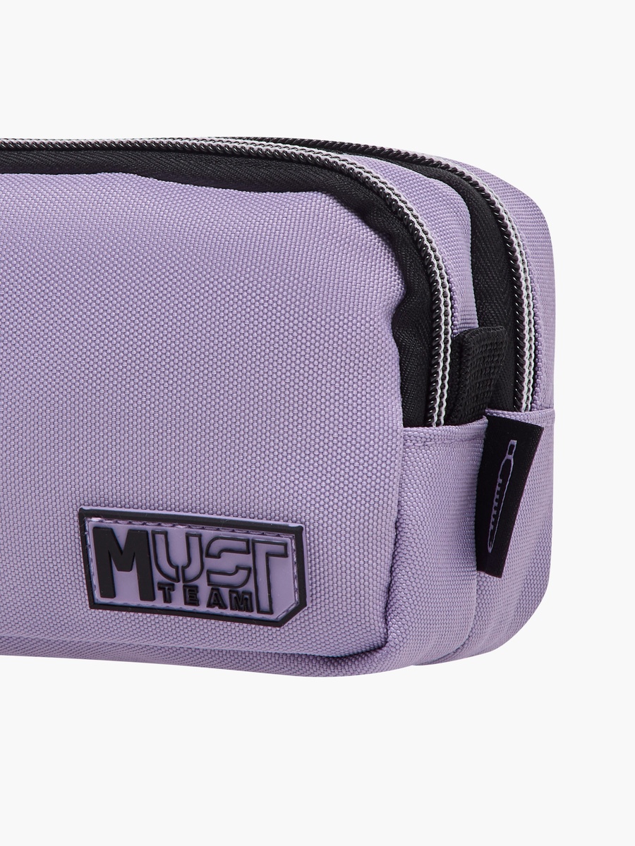 Solid Pencil Case with Zip Closure