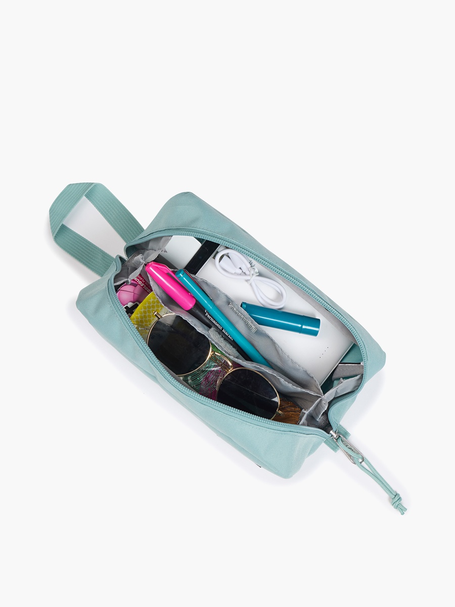 Solid Pencil Pouch with Zip Closure