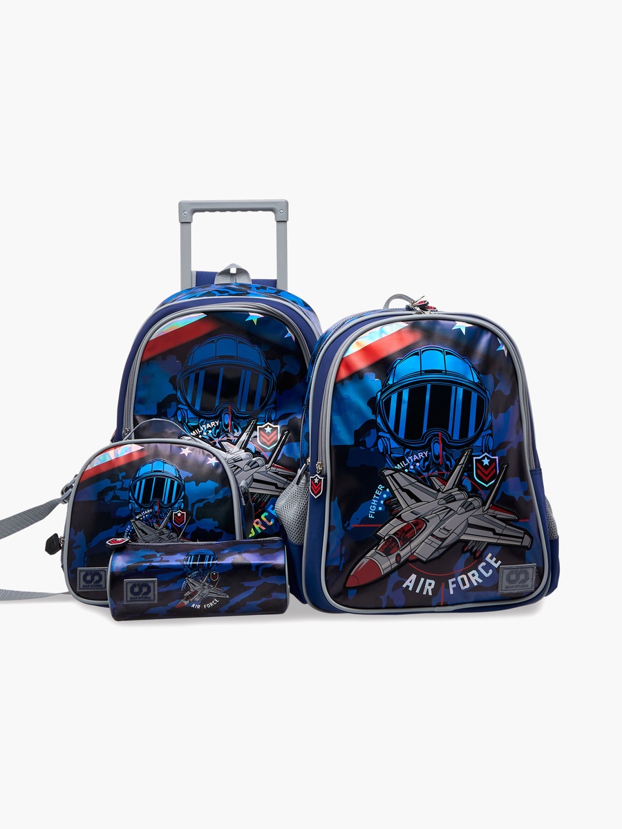 Air Force Print Pencil Pouch with Zip Closure